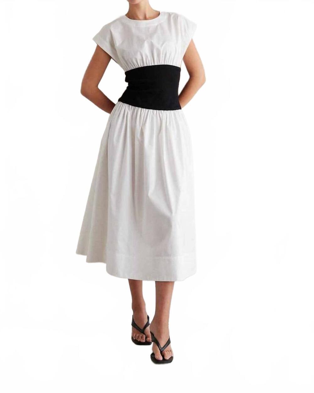 NEW JS71 alix midi dress in white